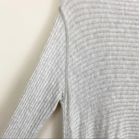 Free People Lightweight Gray Ribbed Sweater - Picture 15 of 16